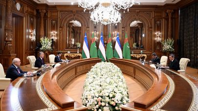 Президент Узбекистана Шавкат Мирзиёев в Самарканде принял заместителя Председателя Кабинета Министров – министра иностранных дел Туркменистана Рашида Мередова