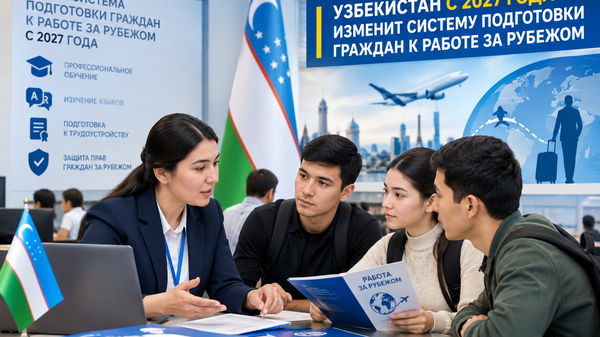 Узбекистан с 2027 года изменит систему подготовки граждан к работе за рубежом - Sputnik Узбекистан
