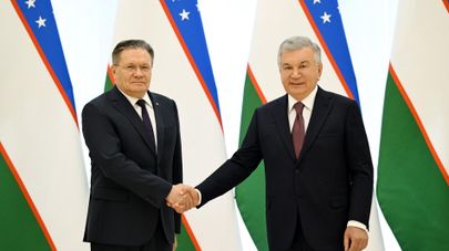 Президент Узбекистана Шавкат Мирзиёев принял генерального директора корпорации "Росатом" Алексея Лихачёва