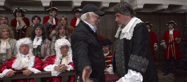 На съемках фильма Г. Юнгвальда-Хилькевича Возвращение мушкетеров - Sputnik Узбекистан