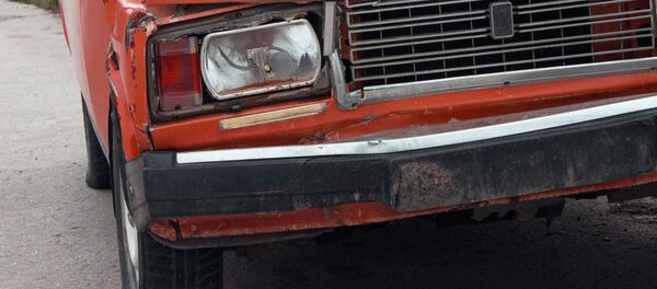 Автомобиль после ДТП. Иллюстративное фото Автомобиль после ДТП. Иллюстративное фото - Sputnik Узбекистан