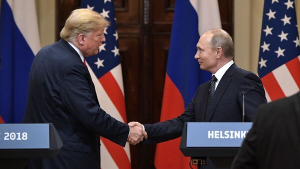 Встреча президента РФ Владимира Путина и президента США Дональда Трампа в Хельсинки - Sputnik Ўзбекистон