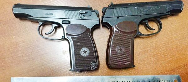 Сотрудники таможни Ташкентской области обнаружили два газовых пистолета ПМ49 Сотрудники таможни Ташкентской области обнаружили два газовых пистолета ПМ49 - Sputnik Ўзбекистон