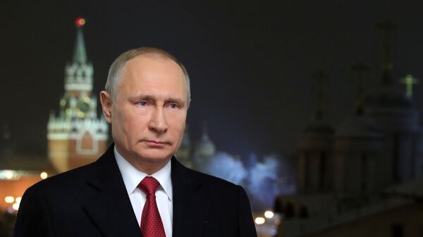 Новогоднее обращение президента РФ В. Путина - Sputnik Ўзбекистон