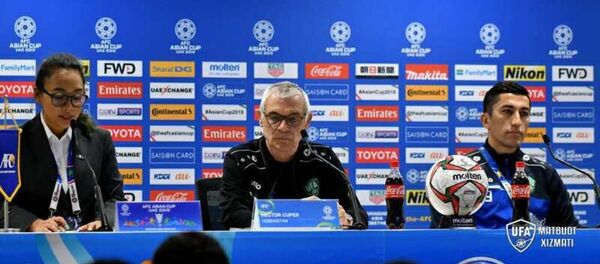 Купер и Ахмедов на пресс-конференции Купер и Ахмедов на пресс-конференции - Sputnik Ўзбекистон