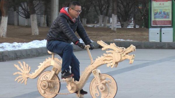 Велосипед из палочек для мороженого - Sputnik Узбекистан