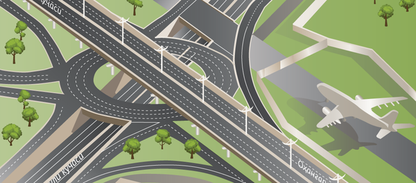 Birinchi uch qavatli yo‘l bog‘lamasi - Sputnik O‘zbekiston