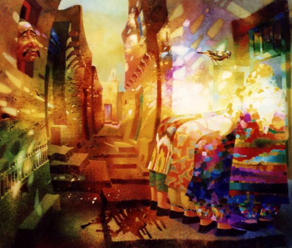 Вдохновленный Востоком: как мальчик из Джаркургана стал известным художником Вдохновленный Востоком: как мальчик из Джаркургана стал известным художником - Sputnik Узбекистан