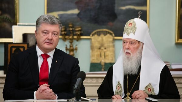 Президент Украины П. Порошенко провел встречу с архиереями УПЦ - Sputnik Узбекистан
