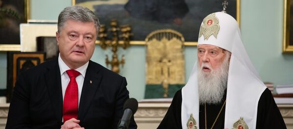 Президент Украины П. Порошенко провел встречу с архиереями УПЦ - Sputnik Узбекистан