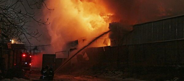 Пожар. Иллюстративное фото Пожар. Иллюстративное фото - Sputnik Ўзбекистон