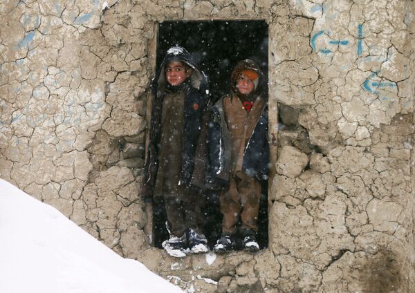 Дети-мигранты в укрытии в Кабуле - Sputnik Ўзбекистон