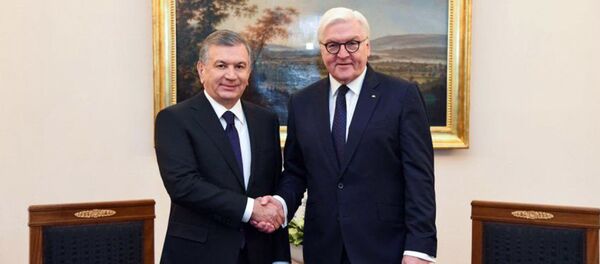 Начались переговоры Президентов Узбекистана и Германии Начались переговоры Президентов Узбекистана и Германии - Sputnik Ўзбекистон