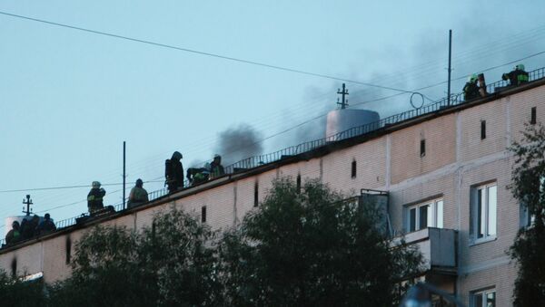 Пожар в жилом доме в Москве - Sputnik Узбекистан