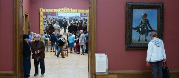 Залы в Третьяковской галерее Залы в Третьяковской галерее - Sputnik Ўзбекистон