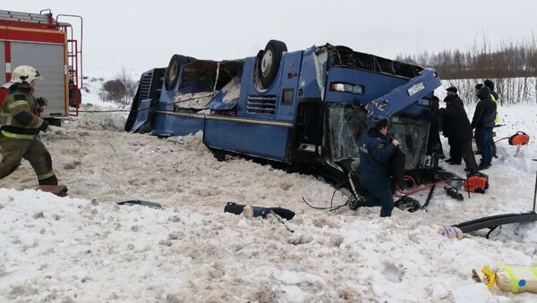 Авария с автобусом в Калужской области - Sputnik Узбекистан
