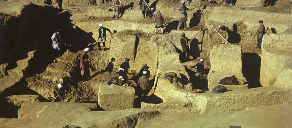 Раскопки совместной советско-афганской археологической экспедиции. - Sputnik Узбекистан