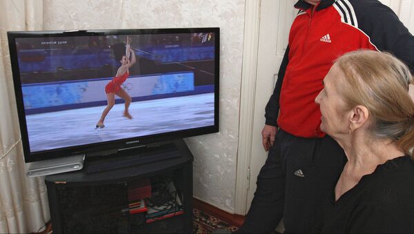 Спортивная трансляция по телевизору - Sputnik Узбекистан
