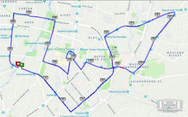 Все побегут: по каким улицам пройдет маршрут полумарафона в Ташкенте Все побегут: по каким улицам пройдет маршрут полумарафона в Ташкенте - Sputnik Узбекистан