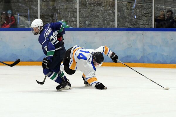 Матч чемпионата Узбекистана по хоккею между командами Хумо и Бинокор  - Sputnik Ўзбекистон