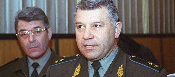 Заместитель главкома ВВС РФ по вопросам объединения системы ПВО СНГ, генерал-лейтенант Айтеч Магомедович Бижев. Заместитель главкома ВВС РФ по вопросам объединения системы ПВО СНГ, генерал-лейтенант Айтеч Магомедович Бижев. - Sputnik Ўзбекистон