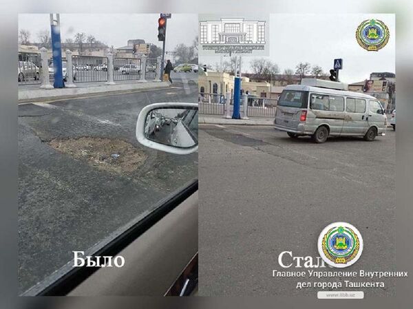 ГУВД опубликовало фотографии обновленного перекрестка Ташсельмаш - Sputnik Узбекистан