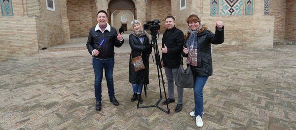 Журналисты телеканала Россия 1 – Башкортостан прибыли в Узбекистан для съемок выпуска шоу о путешествиях - Sputnik Узбекистан