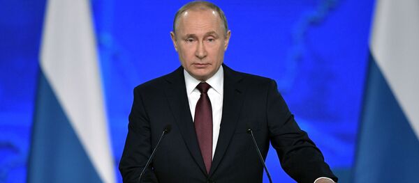 Ежегодное послание президента РФ В. Путина Федеральному Собранию - Sputnik Узбекистан