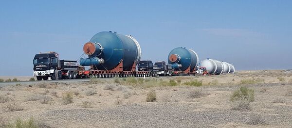 Доставка оборудования на завод GTL - Sputnik Узбекистан