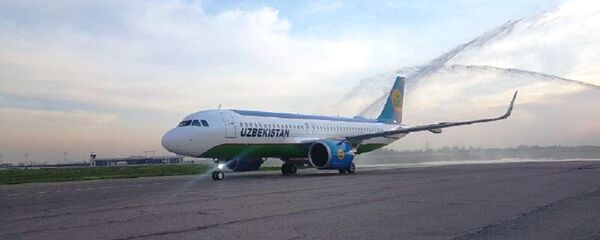Самолет Airbus-320neo авиакомпании Узбекистон хаво йуллари Самолет Airbus-320neo авиакомпании Узбекистон хаво йуллари - Sputnik Узбекистан