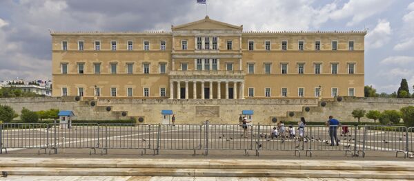 Здание Парламента Греции в Афинах Здание Парламента Греции в Афинах - Sputnik Узбекистан