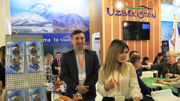 Стенд Узбекистана на выставке MITT-2019 в Москве - Sputnik Узбекистан