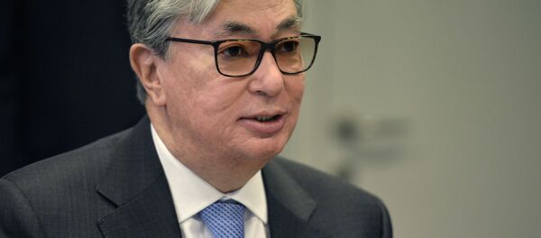Президент Казахстана Касым-Жомарт Токаев Президент Казахстана Касым-Жомарт Токаев - Sputnik Ўзбекистон