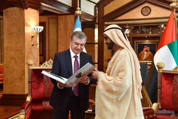 Премьер-министр ОАЭ принял Шавката Мирзиёева Премьер-министр ОАЭ принял Шавката Мирзиёева - Sputnik Узбекистан
