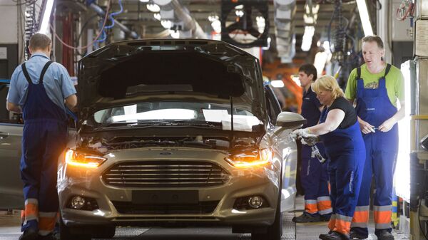 Производство новой модели Ford Focus во Всеволожске - Sputnik Ўзбекистон