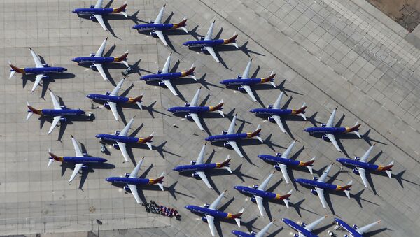 Самолеты Southwest Airlines Boeing 737 MAX в аэропорту в Викторвилле, штат Калифорния - Sputnik Узбекистан