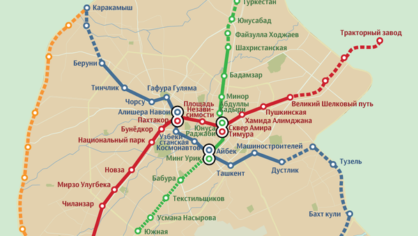 Планы развития ташкенского метро - Sputnik Узбекистан