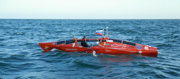 Веселная лодка Фёдора Конюхова Веселная лодка Фёдора Конюхова - Sputnik Ўзбекистон