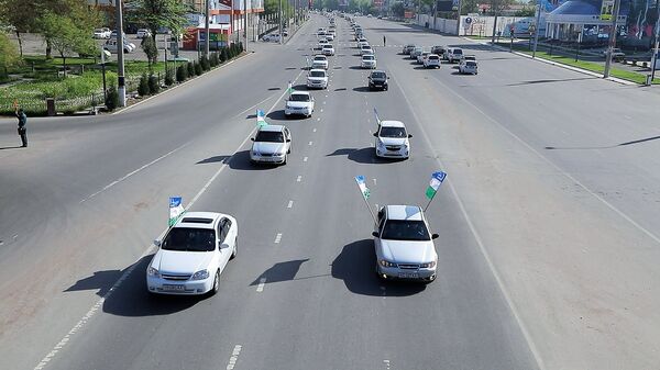 Автомарафон, посвященный 683-летию со дня рождения Амира Темура. Архивное фото - Sputnik Узбекистан