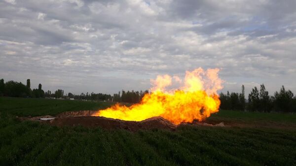 Специалисты предприятий АО Узбекнефтегаз получили новый промышленный приток природного газа с разведочной скважины №7 месторождения Учтепа  - Sputnik Узбекистан