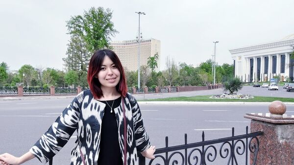 Туристка из Казахстана Динара Курманова в Ташкенте - Sputnik Узбекистан