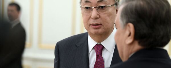 Президент Узбекистана Шавкат Мирзиёев и президент Казахстана Касым-Жормат Токаев Президент Узбекистана Шавкат Мирзиёев и президент Казахстана Касым-Жормат Токаев - Sputnik Ўзбекистон