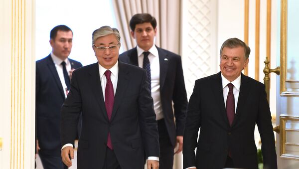 Prezident Uzbekistana Shavkat Mirziyoyev i prezident Kazaxstana Kasыm-Jormat Tokayev - Sputnik Oʻzbekiston