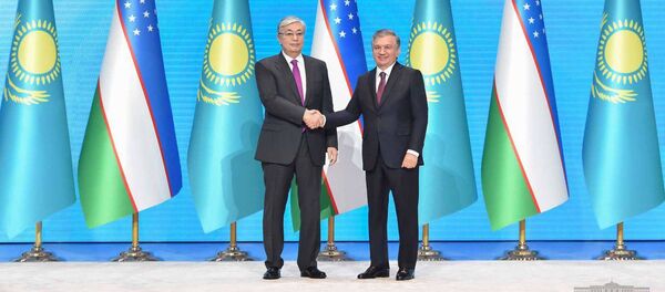 Shavkat Mirziyoyev i Kasim-Jomart Tokayev otkrili god Kazaxstana v Uzbekistane - Sputnik O‘zbekiston