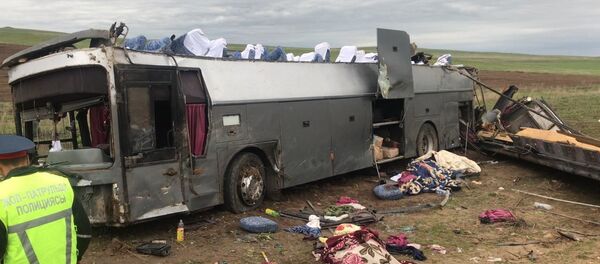 ДТП в Кордайском районе Жамбылской области, где погибли 11 человек - Sputnik Узбекистан