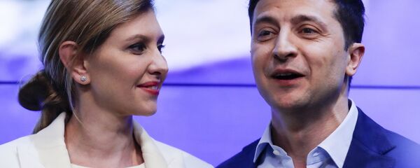 Владимир Зеленский с супругой Еленой - Sputnik Узбекистан