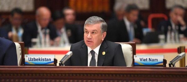 Шавкат Мирзиёев выступил на форуме “Один пояс, один путь” Шавкат Мирзиёев выступил на форуме “Один пояс, один путь” - Sputnik Ўзбекистон