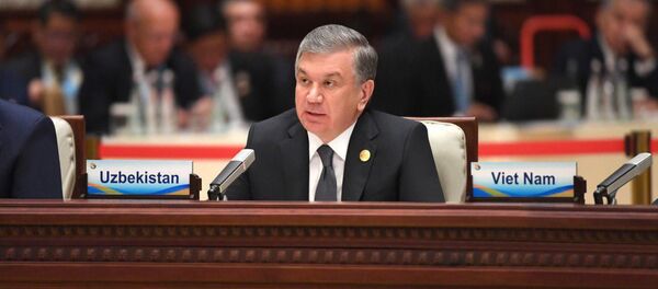 Президент Узбекистана Шавкат Мирзиёев на форуме Один пояс – один путь Президент Узбекистана Шавкат Мирзиёев на форуме Один пояс – один путь - Sputnik Узбекистан