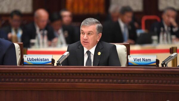 Президент Узбекистана Шавкат Мирзиёев на форуме Один пояс – один путь - Sputnik Узбекистан