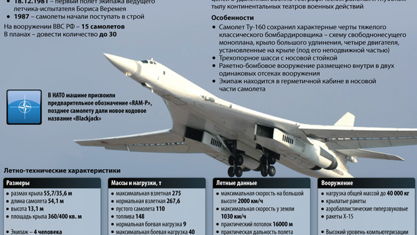 Сверхзвуковой стратегический ракетоносец Ту-160 - Sputnik Узбекистан